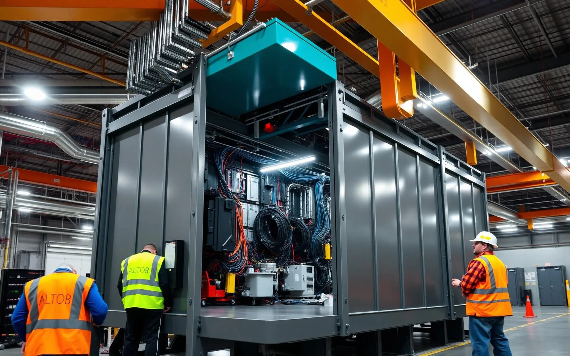 Tessarack modular unit under fabrication in Artemis North Texas facility